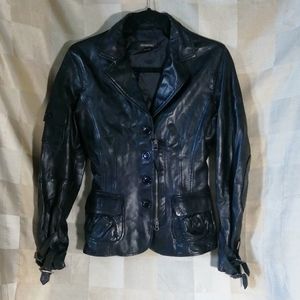 Dimitri black genuine leather jacket